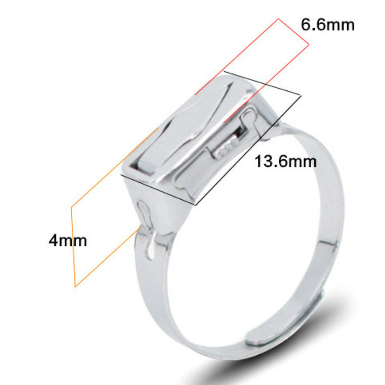 Adjustable Finger Ring Blade Self-defense Ring Outdoor Security Defense  Jewelry Tool Hand-stabbed Hidden Knife