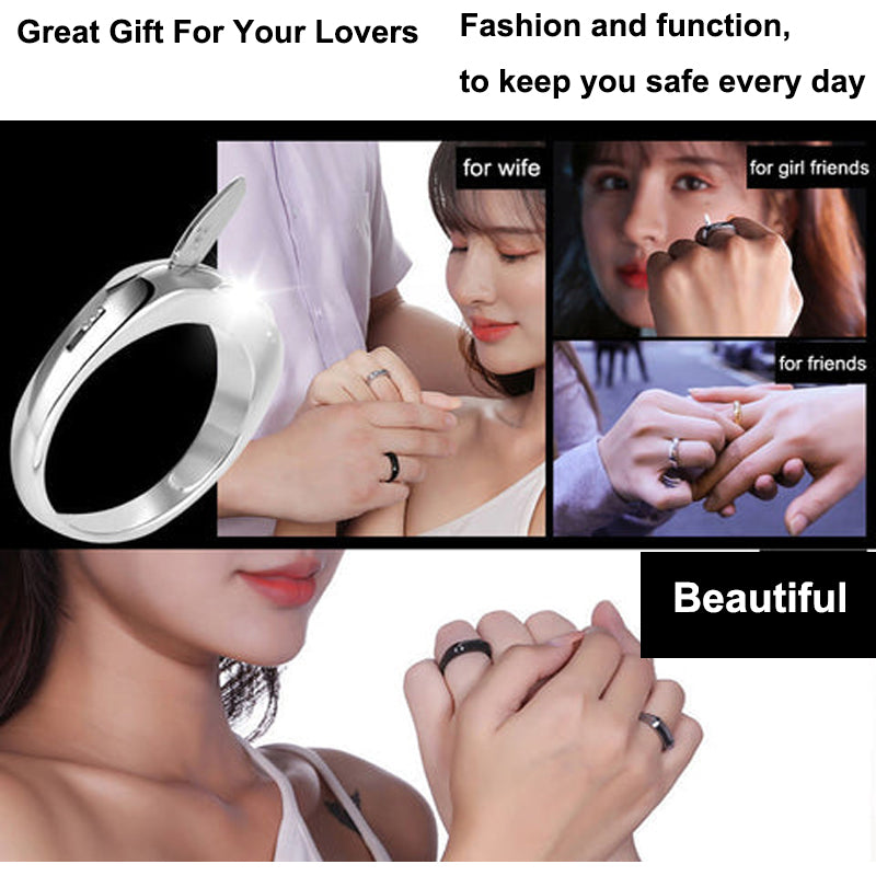Self-defense ring is also very convenient to use, girls can go out
